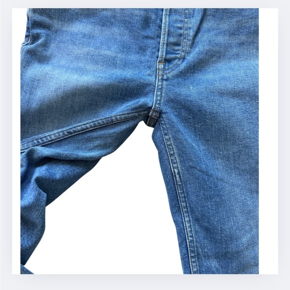 RE/DONE 90s High-Rise Ankle Crop Jeans – Classic Faded Blue - Picture 4 of 7